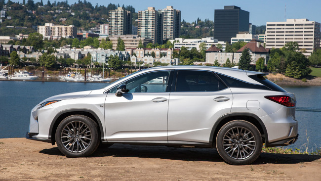 Обои картинки фото lexus rx 350 f-sport 2018, автомобили, lexus, металлик, серебряный, 2018, 350, f-sport, rx