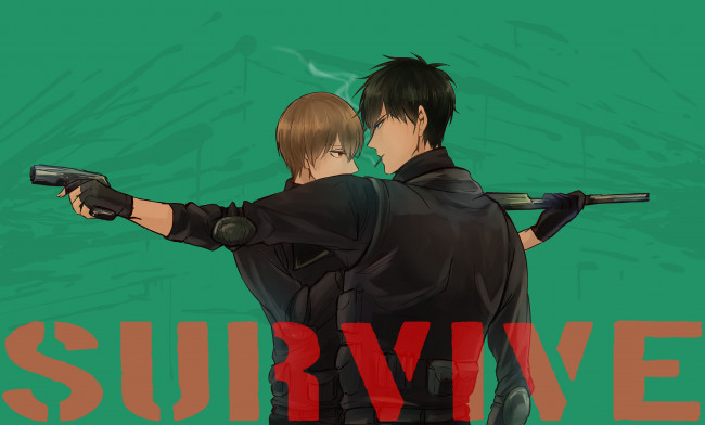 Обои картинки фото аниме, gintama, парни