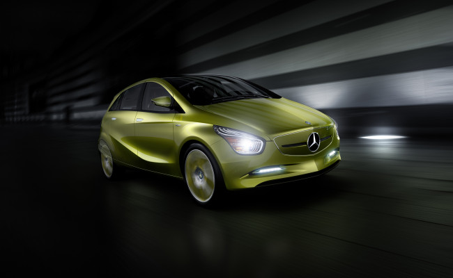 Обои картинки фото mercedes-benz blue zero  e-cell plus concept 2009, автомобили, mercedes-benz, 2009, zero, e-cell, plus, concept, blue