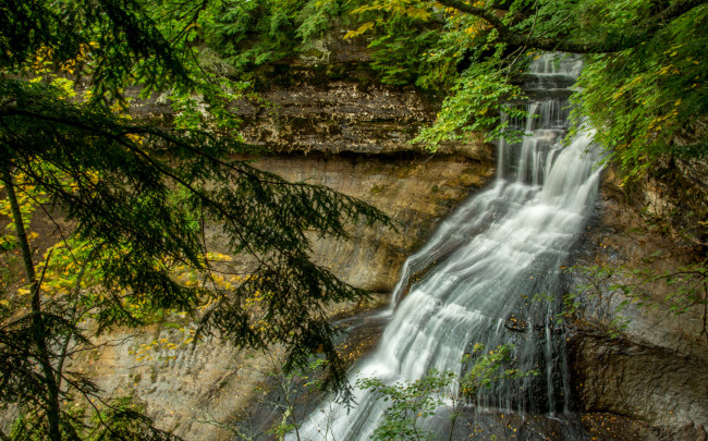 Обои картинки фото природа, водопады, простор