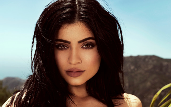 Обои картинки фото девушки, kylie jenner, лицо