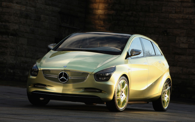 Обои картинки фото mercedes-benz blue zero  e-cell plus concept 2009, автомобили, mercedes-benz, e-cell, blue, zero, 2009, concept, plus