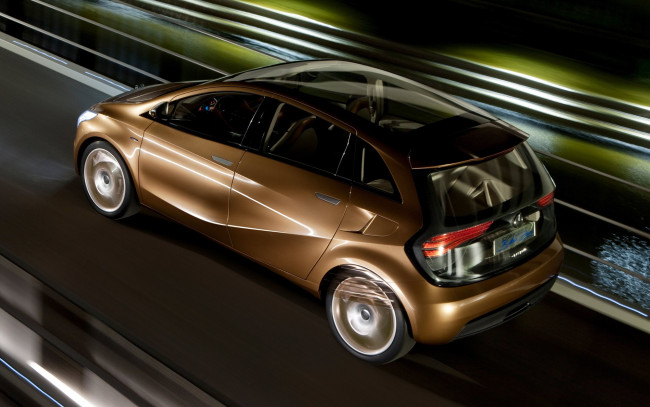 Обои картинки фото mercedes-benz blue zero  e-cell plus concept 2009, автомобили, mercedes-benz, concept, 2009, plus, e-cell, blue, zero