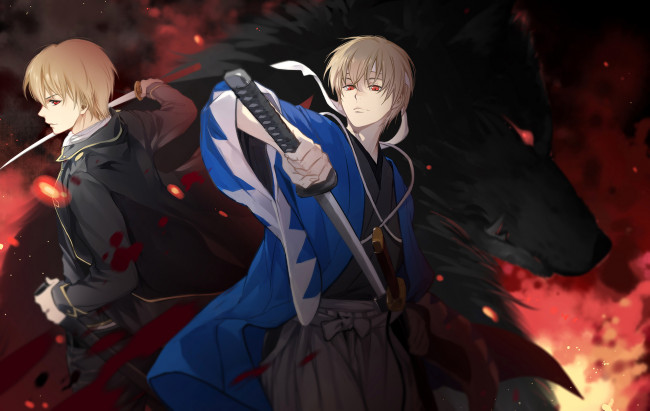 Обои картинки фото аниме, gintama, гинтама