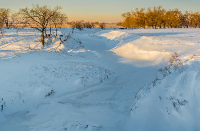 Обои картинки фото природа, зима, простор