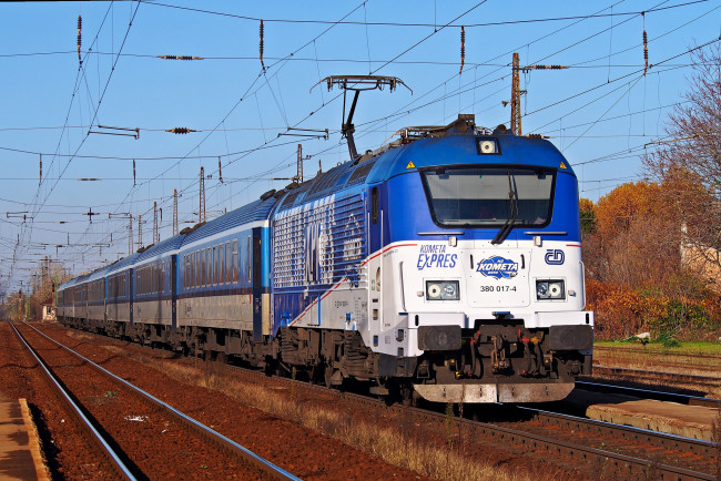 Обои картинки фото техника, электровозы, локомотив, состав