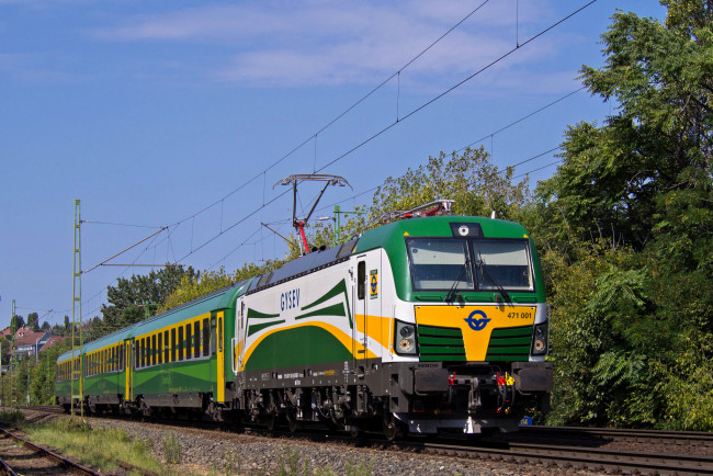 Обои картинки фото техника, электровозы, состав, локомотив