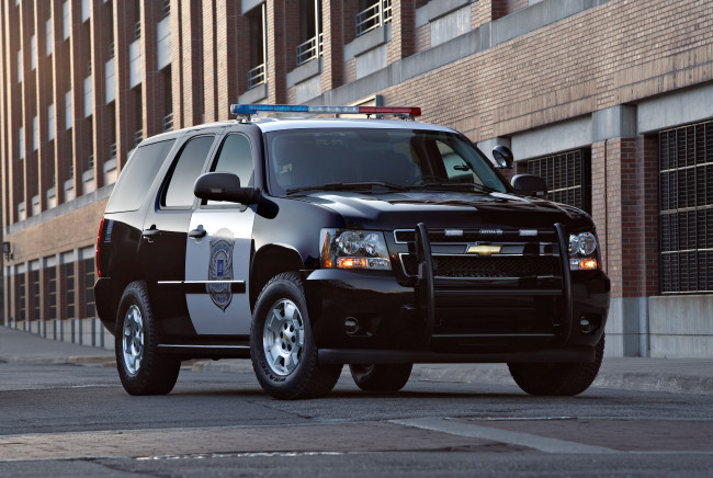 Обои картинки фото chevrolet tahoe police 2010, автомобили, chevrolet, police, tahoe, 2010
