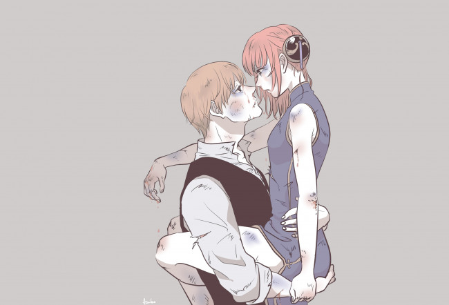 Обои картинки фото аниме, gintama, гинтама