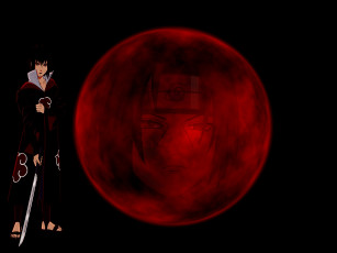 Картинка аниме naruto shinobi uchiha sasuke шаринган itachi меч шиноби ниндзя