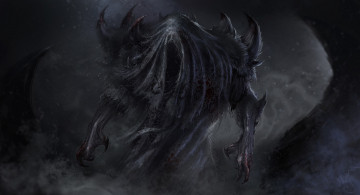 Картинка фэнтези нежить демон тьма арт art фантастика illustration concept characters dark side vladyslav kutuzov