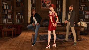 Картинка 3д+графика фантазия+ fantasy фон взгляд девушка