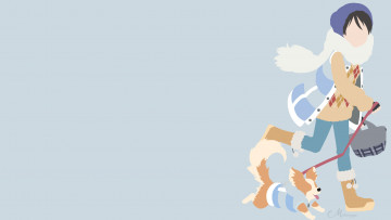 обоя аниме, laid-back camp, laid-back, camp