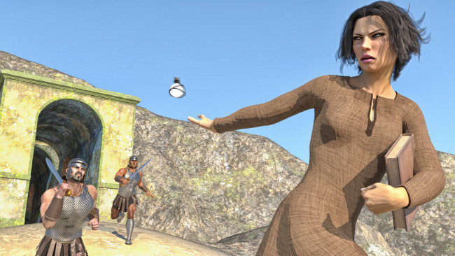 Обои картинки фото 3д графика, фантазия , fantasy, фон, взгляд, девушка