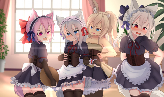 Обои картинки фото аниме, животные,  существа, hotel01