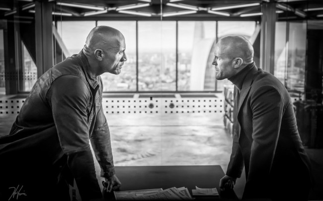 Обои картинки фото hobbs and shaw , 2019, кино фильмы, -unknown , другое, movies, hobbs, and, shaw, боевик, джейсон, стэйтем, дуэйн, джонсон