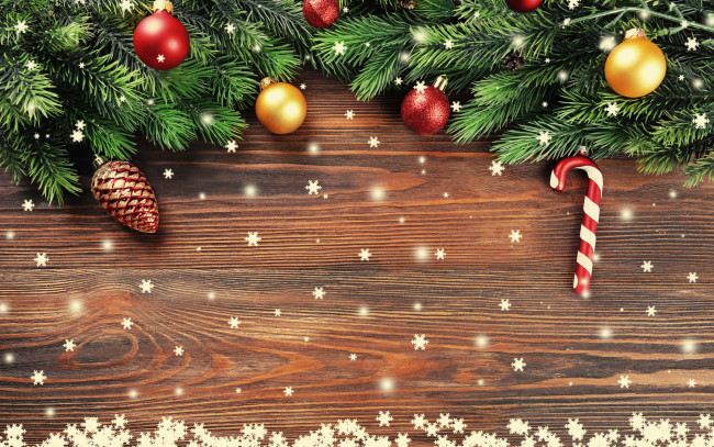 Обои картинки фото праздничные, украшения, ёлка, снежинки