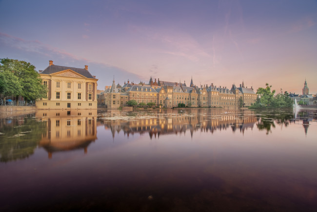 Обои картинки фото hofvijver, города, - панорамы, простор