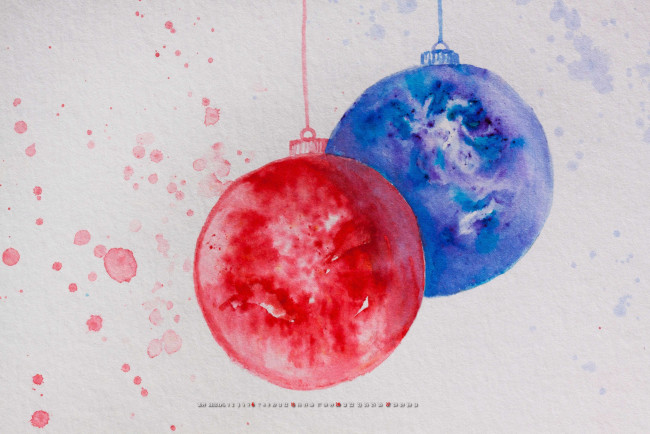 Обои картинки фото календари, праздники,  салюты, рисунок, шар, игрушка