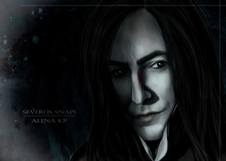 Картинка рисованное кино северус снейп лицо профессор