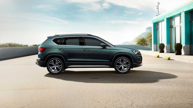 Обои картинки фото 2021 seat ateca, автомобили, seat, кроссовер, 2021, ateca, профиль, джип