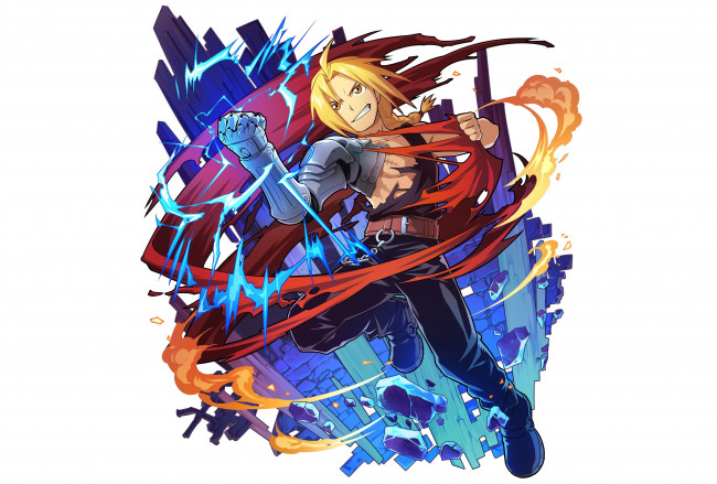 Обои картинки фото аниме, fullmetal alchemist, стальной, алхимик