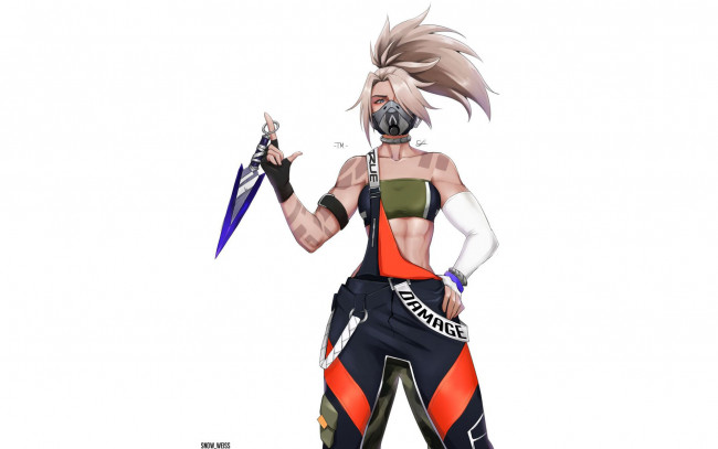 Обои картинки фото видео игры, league of legends, akali, кунай