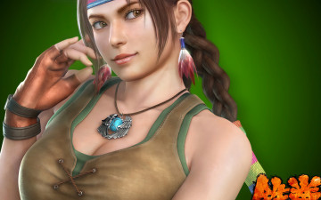 обоя видео игры, tekken 6, девушка, боец