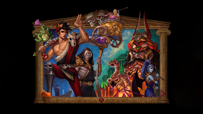 Обои картинки фото видео игры, ---другое, hades, zagreus, dusa, thanatos, megaera, charon, theseus