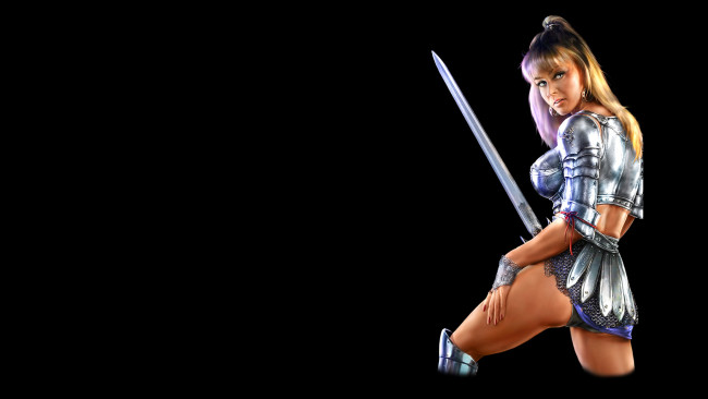 Обои картинки фото видео игры, gothic ii, девушка, меч