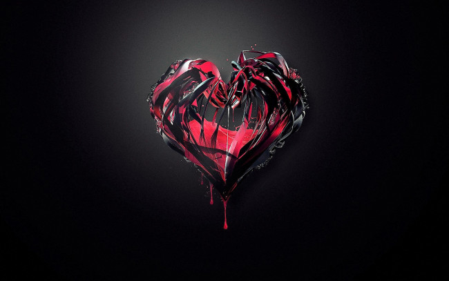 Обои картинки фото рисованное, минимализм, сердце, кровь