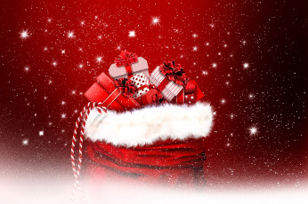 Картинка праздничные -+разное+ новый+год мешок подарки