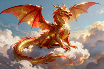 обоя фэнтези, драконы, дракон