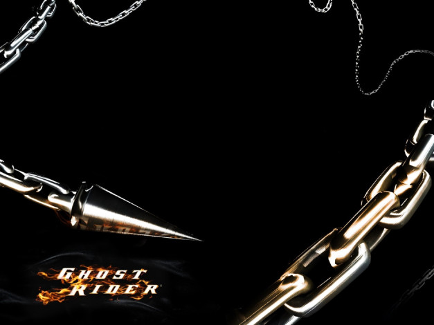 Обои картинки фото кино фильмы, ghost rider, цепь, острие