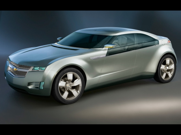 Обои картинки фото 2007, chevrolet, volt, concept, автомобили