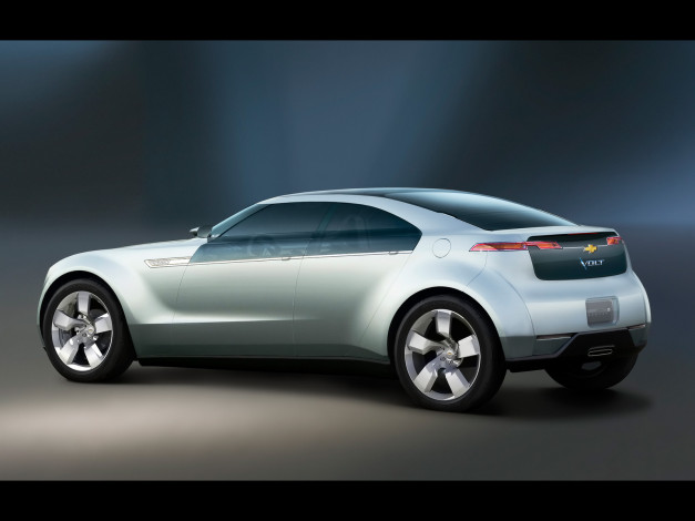 Обои картинки фото 2007, chevrolet, volt, concept, автомобили