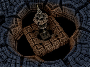 Картинка 3д графика fractal фракталы абстракция узор