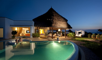 Картинка города здания дома pool