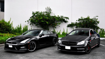 Картинка mixed автомобили разные вместе красота автомобиль мощь скорость