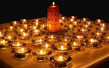 Картинка разное свечи много