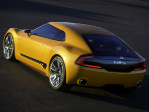 Картинка автомобили kia gt4 stinger 2014 желтый
