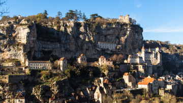 Картинка рокамадур +франция города -+здания +дома дома горы франция