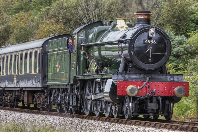 Обои картинки фото техника, паровозы, рельсы, паровоз, железная, дорога