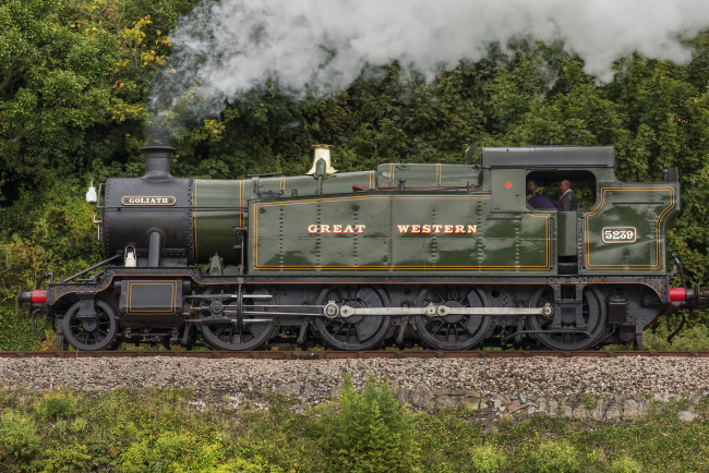 Обои картинки фото техника, паровозы, железная, дорога, паровоз, рельсы