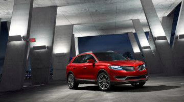 Картинка автомобили lincoln mkx красный 2016г