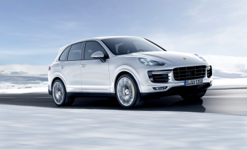 Картинка автомобили porsche turbo s cayenne светлый 2015г 958