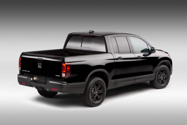 Обои картинки фото автомобили, honda, ridgeline, 2017г, black, edition
