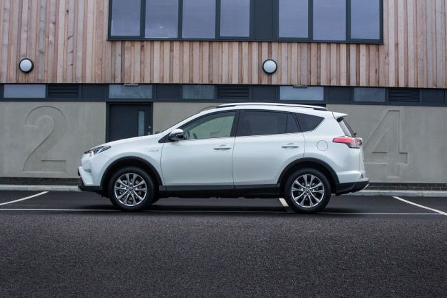 Обои картинки фото автомобили, toyota, 2015г, uk-spec, hybrid, rav4