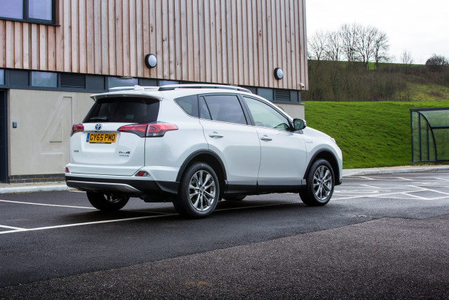 Обои картинки фото автомобили, toyota, 2015г, uk-spec, hybrid, rav4