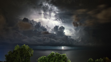 Картинка природа молния +гроза без комментариев